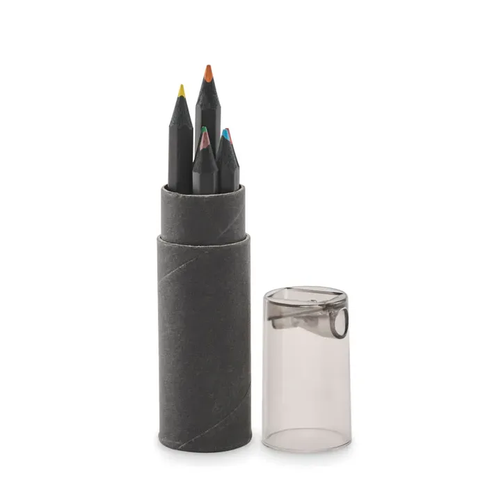 6 black colouring pencils - MO2468 (MOCN#03)